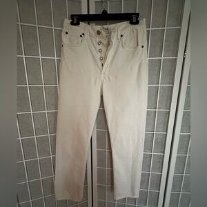 A Gold Midrise Ankle Jeans